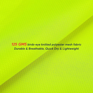 เสื้อยืดคอกลมแขนสั้นสะท้อนแสงสำหรับผู้ชาย แถบสะท้อนแสง แขนสั้น ผ้าโพลีเอสเตอร์ และสายรัดไหล่ - Product Image 5