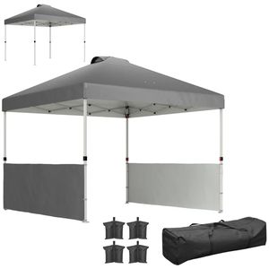 Tenda a baldacchino pop-up grigio scuro, portatile, parasole, gazebo per auto - Product Image 5