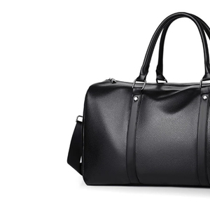 Sac de voyage pour homme, sac de sport, sac fourre-tout, sac de voyage en cuir imperméable avec séparation sec/humide - Product Image 6