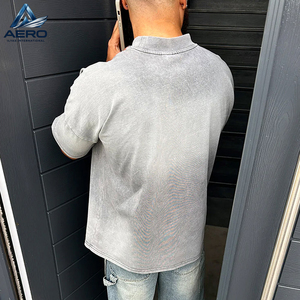 2026 OEM ODM <b>Men's</b> Solid Color Sleeve Crew Neck Casual Simple Design Acid <b>Wash</b> T-Shirts Trendy Premium Fabric Short Sleeve Tops - Product Image 5