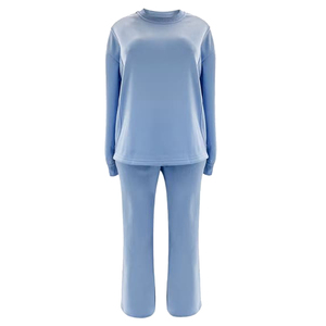 Top Selling Women's Casual Solid Color Hooded Tracksuit with Logo 2 in 1 Design <b>Lightweight</b> Polyester/Cotton - Product Image 1