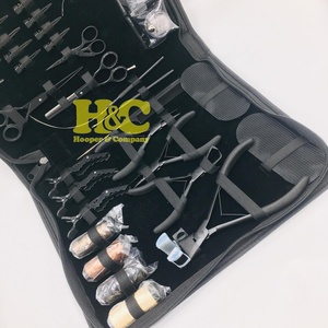 Nuevas llegadas: Kit de pinzas profesionales para extensiones de cabello - Acero inoxidable de grado quirúrgico para uso comercial, función micro, incluye - Product Image 2