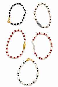 Freshwater Pearl and Natural Stone Beaded <b>Bracelets</b> Handmade Gemstone Pearl <b>Stretch</b> <b>Bracelets</b> Fashion Jewelry - Product Image 1