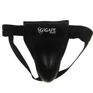 อุปกรณ์ป้องกันขาหนีบ GAPE SPORTS คุณภาพพรีเมียม ทำจากหนังแท้ ปรับระดับได้ รองรับเอวอย่างสบาย เหมาะสำหรับมวยและ MMA - Product Image 1