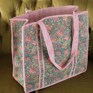 Sac à bandoulière en coton indien vintage fait main pour femme, imprimé à la main, matelassé, avec fermeture éclair, idéal pour la plage, l'été et l'hiver - Product Image 2