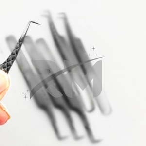 Pince à épiler professionnelle RMI en acier inoxydable de haute qualité, pointe à 75 degrés, logo personnalisé, pour extensions de cils - Product Image 5