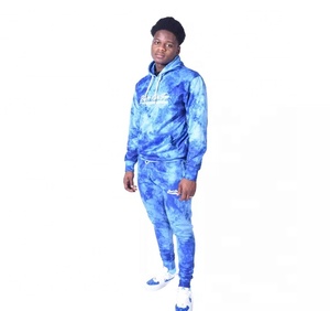 Venta al por mayor de moda personalizada Casual Tie Dye maternidad Unisex chándales de dos piezas pantalones cortos conjunto de chándal de invierno - Product Image 6