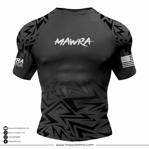 Hot Sale Dark <b>Aesthetic</b> Short Sleeve Rashguard Unisex Custom Sublimated UPF50+ Breathable Compression <b>Tops</b> for BJJ MMA Grappling - Product Image 3