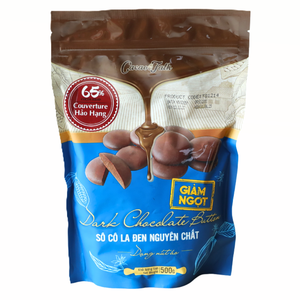 Offre Spéciale – Prix Compétitif – Chocolat Pur Noir Véritable 65% Cacao en Forme de Boutons 1KG HALAL – Ingrédient de Haute Qualité pour Boulangerie (OEM/ODM) - Product Image 1