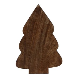 Wooden Christmas Tree Serving <b>Platter</b> Rustic Multi-Purpose Snack <b>Platter</b> With Divided Sections For Cheese Nuts And Meat - Product Image 5