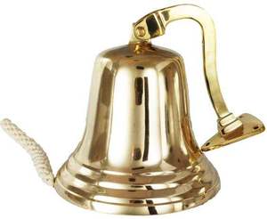 Handcrafted Antique Brass Bell Vintage Hanging <b>Temple</b> for <b>Home</b> Decor Meditation Garden Decor - Product Image 1