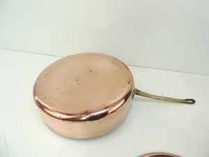 Marmite en cuivre de qualité supérieure avec couvercle, double poignée, compatible four, gaz et induction, design vintage - Product Image 2