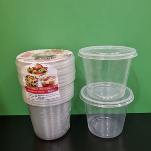 Free samples Eco-friendly 24oz Storage <b>Boxes</b> Round Shape Plastic Box for Food/Fruit/Salad With Lid Customized Logo Transparent - Product Image 6