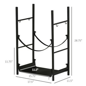 อุปกรณ์เสริมเตาผิง ชั้นวางฟืนเพื่อการจัดเก็บที่สะดวก - Product Image 3