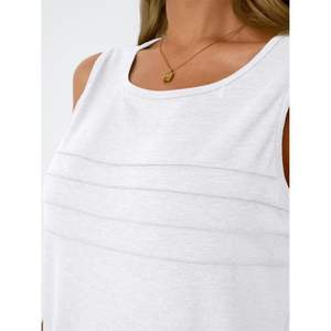 2025 2025 verano mujeres camisetas sin mangas transpirables básicas de moda sin mangas cuello redondo blusas elegantes trajes casuales con cuello de lazo - Product Image 3