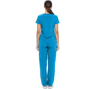 Uniformes Médicos Clásicos Unisex de Algodón Blanco para Uso Profesional en Hospitales - Product Image 3