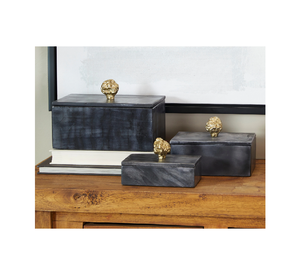 Caja de Joyería de Mármol Negro Más Vendida, 3 Piezas de Diferentes Tamaños, Caja para Joyas y Relojes, Hermoso Diseño y Trabajo a un Precio Increíble - Product Image 1