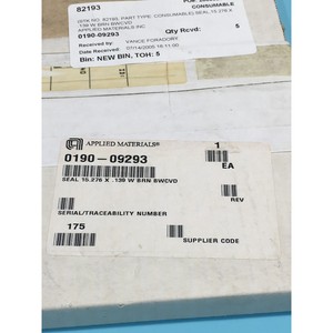 AMAT 0190-09293 <b>SEAL</b> 15.276 X .139 W BRN BWCVD - Trusted Global Legacy Semiconductor Equipment and Parts at - Product Image 1