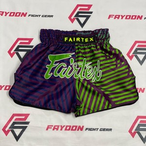 Pantalones Cortos de Muay Thai Fairtex de Último Diseño en Naranja y Negro con Logotipo Bordado y Estampado por Sublimación - Product Image 1