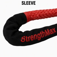 Corde de récupération pour véhicule tout-terrain, corde de remorquage cinétique pour 4x4, SUV, pick-up, VTT, UTV, sauvetage sur sentiers boueux et sable, avec sac de rangement