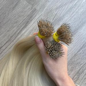Couleur de cheveux vietnamiens 1001 Remy Hair Nano Ring Extensions Blonde Kératine Droite Européenne Micro Perles Cheveux - Product Image 5