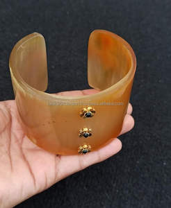 Design moderne de la meilleure qualité ensemble de bracelets en corne de buffle au prix de gros bijoux en corne de buffle d'Inde bracelet en corne naturelle à la mode - Product Image 6