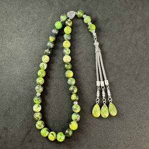Chapelet musulman en perles de résine turquoise, bijoux islamiques écologiques pour l'Aïd al-Fitr et le Ramadan, vente en gros - Product Image 6