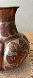 Vintage Rustic Patina Iron <b>Vase</b> Hammered Metal Decorative Bud <b>Vase</b> Rustic Industrial Tabletop Decor wholesale Metal <b>Vase</b> - Product Image 2