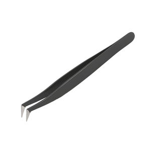 Pinces à cils professionnelles personnalisées en acier inoxydable de qualité supérieure, antistatiques, durables, à pointe lisse, vente chaude - Product Image 1