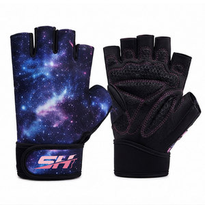Gants mi-doigts pour femmes, équipement de protection des mains pour l'extérieur, antidérapants, résistants à l'usure, respirants, gants de fitness personnalisés - Product Image 1