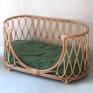 Prix le plus bas, vente en gros, lits pour animaux de compagnie, rotin, maison pour chien, lit avec oreiller, drap de matelas, produit du Vietnam - Product Image 6