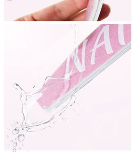 Custom Logo Floral Design <b>Nail</b> File 100/120 100/180 180/240 Precision Manicure Tool Plastic Smooth Tip - Product Image 2