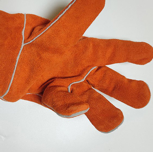 Gants de soudage en cuir de vachette pleine fleur, ignifuges, résistants à la chaleur, personnalisés pour hommes et femmes, gants de sécurité robustes - Product Image 6