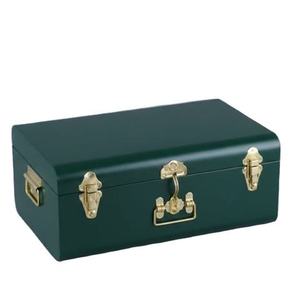 Boîte de rangement en métal couleur vert royal pour vêtements et bijoux, légère et robuste, avec serrure, pour usage domestique - Product Image 1