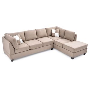 Set Divano Componibile Malone G634B SC Colore Moka per Soggiorno in 3 Scatole - Product Image 3