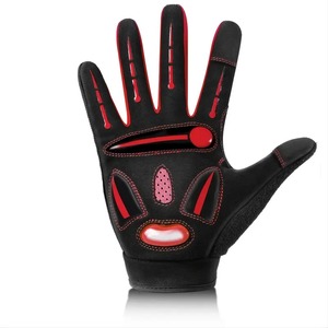 Unisex Winter Neoprene Gel Pad Cycling Gloves for Mountain Road Biking-Adjustable Wrist <b>Strap</b>-Full <b>Finger</b> Bicycle Gloves - Product Image 2