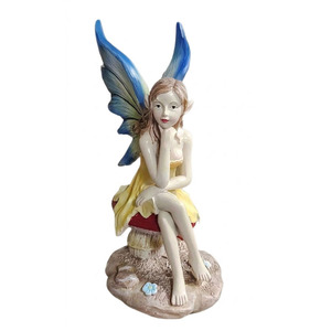 Estatua decorativa de jardín, Cenicienta, miniatura de resina, figura de hada - Product Image 1