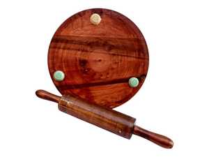 Premium Wooden Chakla Belan Set for Roti and Chapati Making - Product Image 3