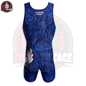 Ropa de Artes Marciales de Poliéster y Spandex Estampada para Uso Profesional, Trajes de Lucha Modernos con Cuello Redondo, Elásticos, de Secado Rápido, Duraderos y Cómodos - Product Image 2