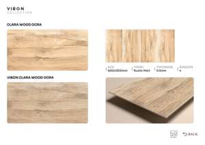 กระเบื้องพอร์ซเลนเคลือบด้านคุณภาพส่งออก ลายไม้ธรรมชาติ ขนาด 600x1200 มม. สำหรับปูพื้นภายใน - Product Image 5