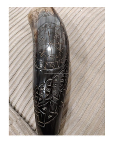 ฮอร์นดื่มทำมือราคาถูก | 100% ธรรมชาติไวกิ้งฮอร์นดื่มยุคกลางเบียร์ดื่มฮอร์นวัวจากอินเดีย - Product Image 1