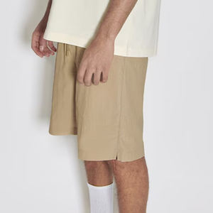 กางเกงบาสเก็ตบอลผ้าฝ้ายระบายอากาศทรงเรโทรสำหรับผู้ชาย สีพื้น สไตล์ลำลอง ความยาวครึ่งเข่า ทรงหลวม ใส่ได้ทั้งชายและหญิง - Product Image 6