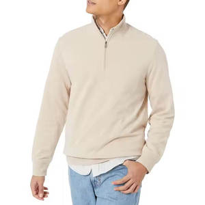 <b>Front</b> Stand Half <b>Zip</b> Solid Embroidered Logo Digital Blank Customized Windproof Unisex Winter Regular Fit Sports Training - Product Image 6