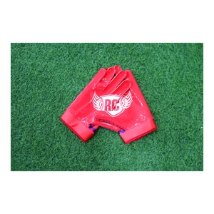 Guantes de Fútbol Americano Personalizados, Color Rojo y Rosa, Guantes de Receptor con Agarre, Transpirables, para Entrenamiento Deportivo - Product Image 3