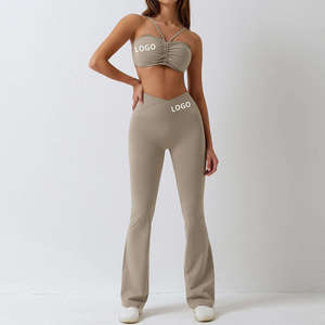 Conjuntos Deportivos Personalizados para Mujer, Bra Deportivo con Espalda Cruzada y Leggings para Yoga - Product Image 1