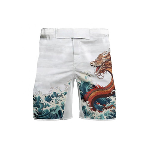 Pantalones Cortos de Artes Marciales Mixtas (MMA) Personalizados de Lana Peinada, de Secado Rápido, para Grappling, Ropa Deportiva para Hombre y Mujer, 100% Poliéster, Precio al por Mayor - Product Image 2