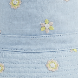Sombrero de Pescador para Mujer, Azul, Bordado Floral, Personalizado, OEM, Venta al Por Mayor - Product Image 6