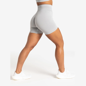 Vintage Woven Mid Waist Colored Canvas Women's Sports Shorts Women's High Waist Gym Shorts New Design <b>Athletic</b> Running Fitness - Product Image 2