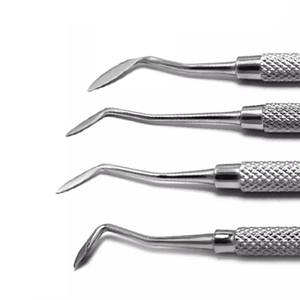 Spatule à <span class=keywords><strong>ciment</strong></span> Hollenback Carver pour modelage de cire, ensemble de 4 outils dentaires en acier inoxydable, certification CE, poignée ergonomique, garantie 1 an - Product Image 3