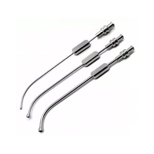 Juego de 9 Cánulas de Succión para Senos Dentales, 2.5mm, 3mm, 4mm, Acero Inoxidable Alemán, Reutilizables, Autoclavables, CE - Product Image 2